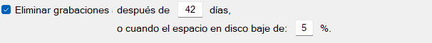 Eliminar grabaciones