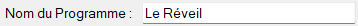 Nom du Programme