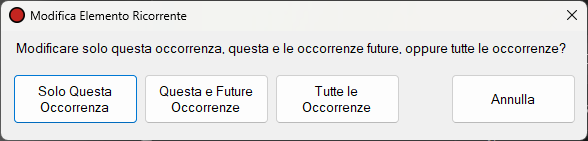 Finestra Modifica Elemento Ricorrente