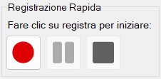 Registrazione Rapida
