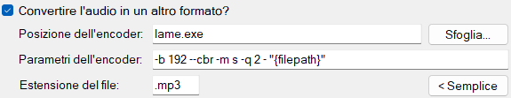 Convert Audio Advanced