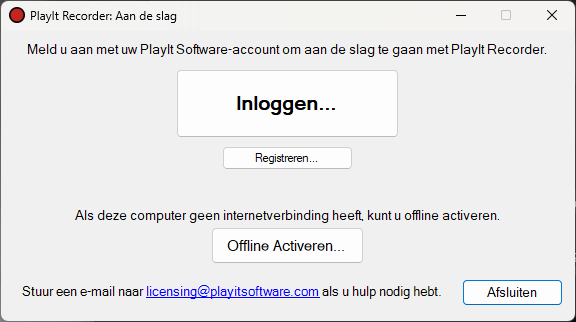 Aan de slag