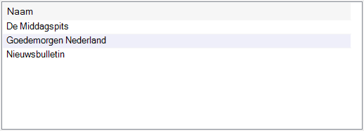 Programmalijst