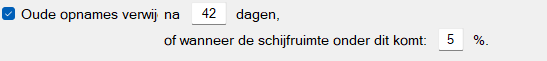 Opnames verwijderen