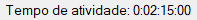 Tempo de atividade