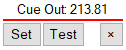 5. Cue Out controls