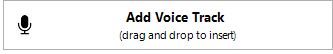 11. Voice Track button