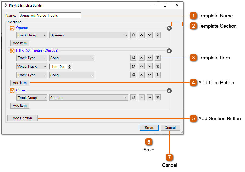 Playlist Template Builder
