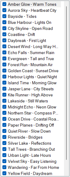 Track-Liste