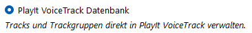 PlayIt VoiceTrack Datenbank
