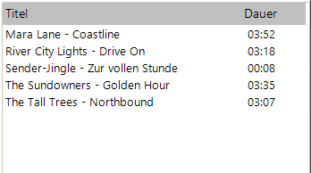 Trackliste