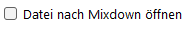 Datei nach Mixdown öffnen