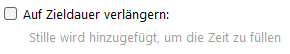 Verlängern / Kürzen oder ausblenden