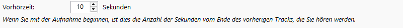 Vorhörzeit