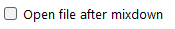 Open file after mixdown