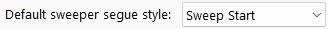 Default sweeper segue style
