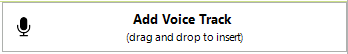 Add Voice Track button