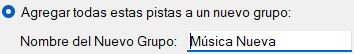 Agregar a nuevo grupo