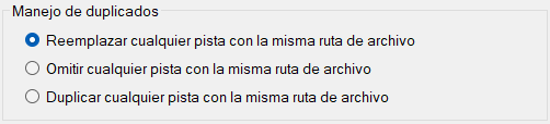 Manejo de duplicados