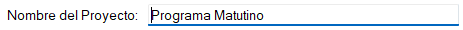 Nombre del Proyecto