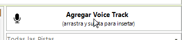 Puntero del mouse sobre el botón Agregar Voice Track
