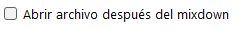 Abrir archivo después del mixdown