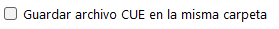 Guardar archivo CUE