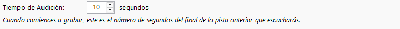 Tiempo de audición