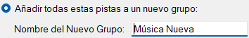 Añadir a nuevo grupo