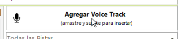Puntero del ratón sobre el botón Agregar Voice Track