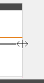 Cursor de recorte en el borde derecho de la forma de onda del voice track