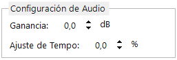 Configuración de audio