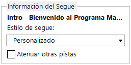 Información del Segue