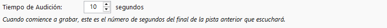 Tiempo de audición