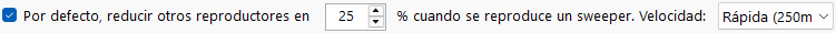Reducción de volumen del sweeper