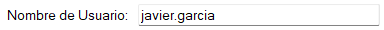 Nombre de usuario