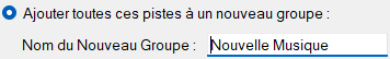 Ajouter à un nouveau groupe