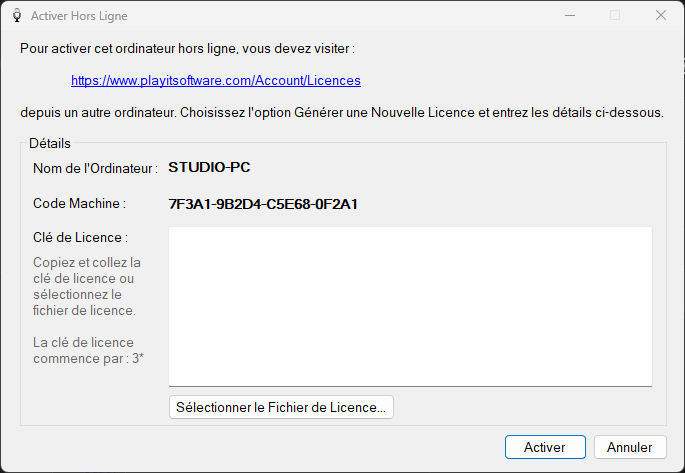 Activer Hors Ligne