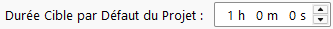 Durée Cible par Défaut du Projet