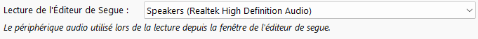 Lecture de l'Éditeur de Segue