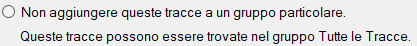 Lascia nel gruppo Tutte le Tracce