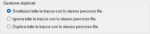Gestione duplicati