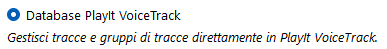 Database PlayIt VoiceTrack