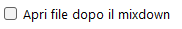 Apri file dopo il mixdown