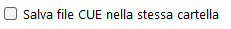 Salva file CUE