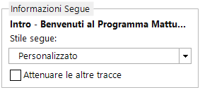Informazioni Segue