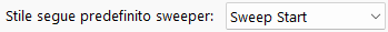 Stile segue predefinito sweeper