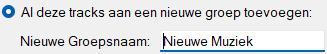Toevoegen aan nieuwe groep