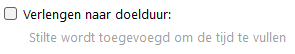 Verlengen / Inkorten of faden