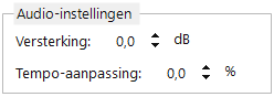 Audio-instellingen